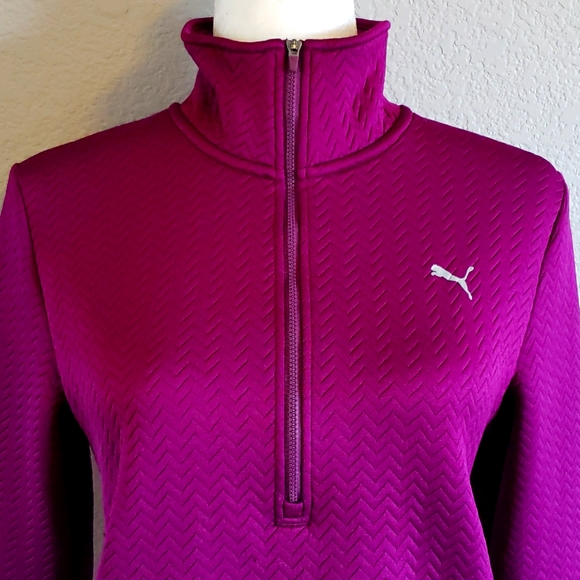 Puma Tops - Puma Warm Cell 3/4 Zip Sweatshirt